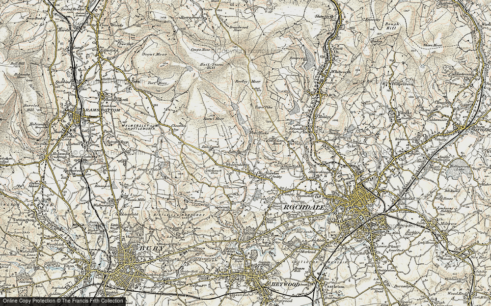 Old Map of Wolstenholme, 1903 in 1903