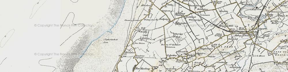 Old map of Wolsty in 1901-1904