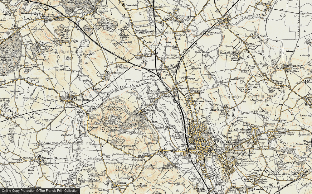 Old Map of Wolvercote, 1898-1899 in 1898-1899