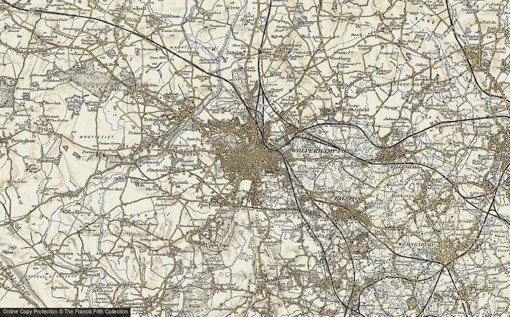 Old Map of Wolverhampton, 1902 in 1902