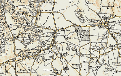 Old map of Wolverton in 1897-1899