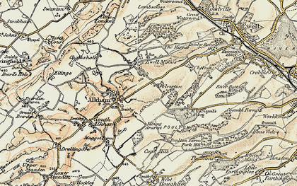 Old map of Wolverton in 1898-1899