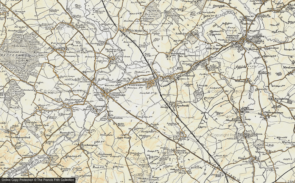 Old Map of Wolverton, 1898-1901 in 1898-1901