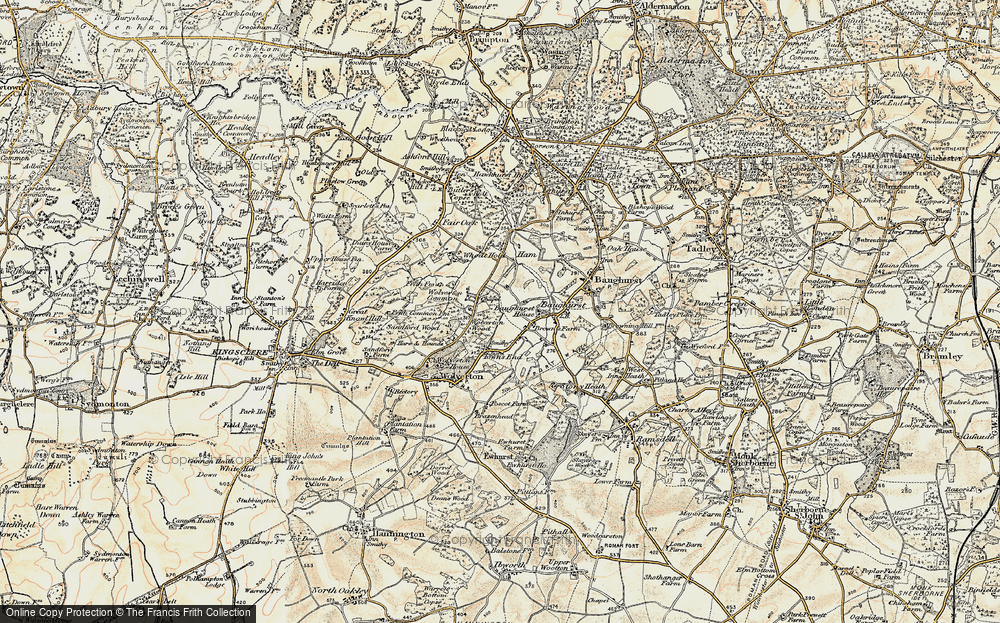 Old Map of Wolverton Common, 1897-1900 in 1897-1900