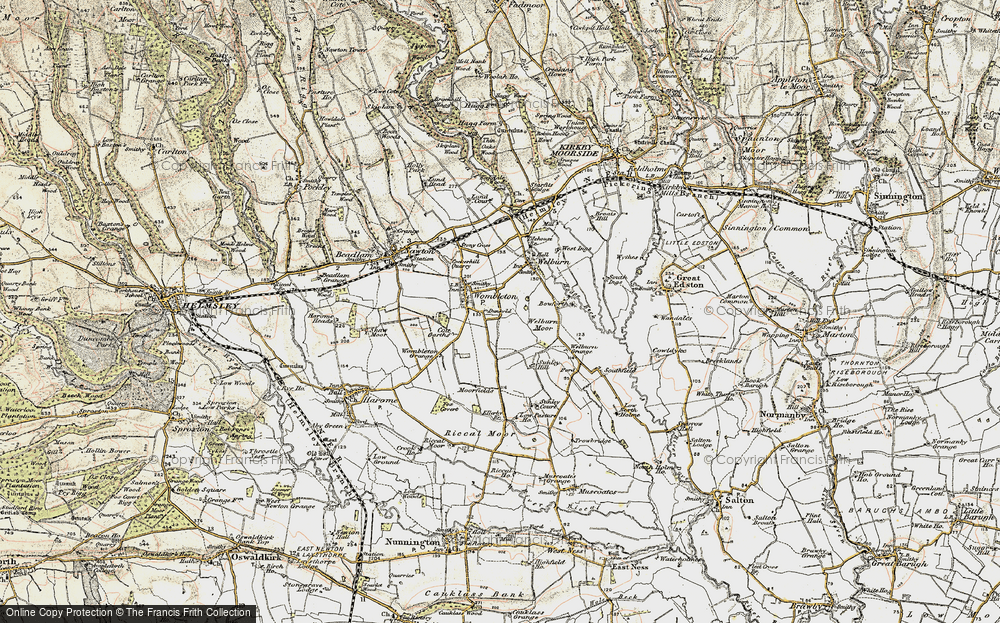 Old Map of Historic Map covering Bowforth in 1903-1904