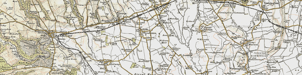 Old map of Bowforth in 1903-1904
