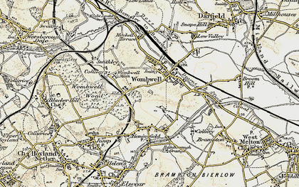 Old map of Wombwell in 1903