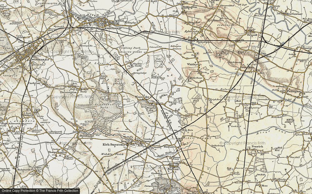 Old Map of Womersley, 1903 in 1903