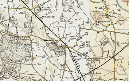 Old map of Womersley in 1903