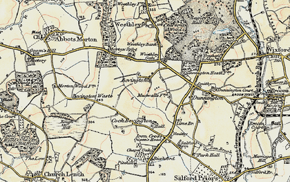 Old map of Wood Bevington in 1899-1901