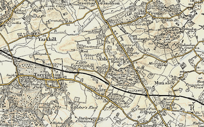 Old map of Tuston in 1899-1901