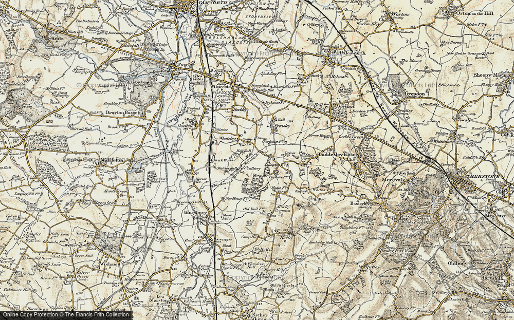 Old Map of Wood End, 1901-1902 in 1901-1902