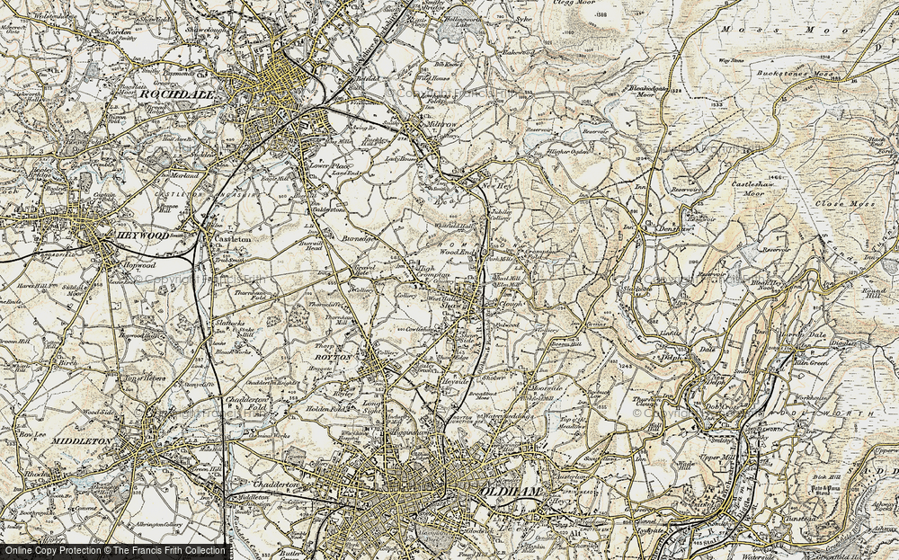 Old Map of Wood End, 1903 in 1903