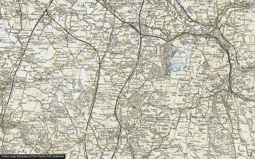 Old Map of Wood Lanes, 1902-1903 in 1902-1903
