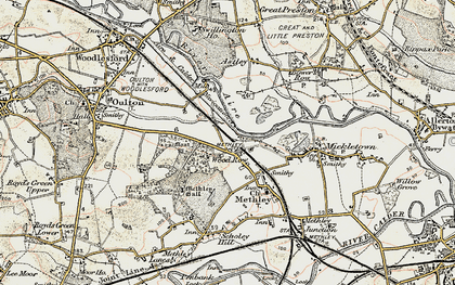 Old map of Wood Row in 1903