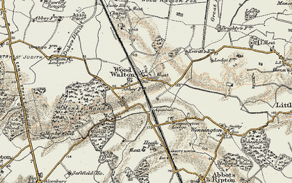 Old map of Bevill's Wood in 1901