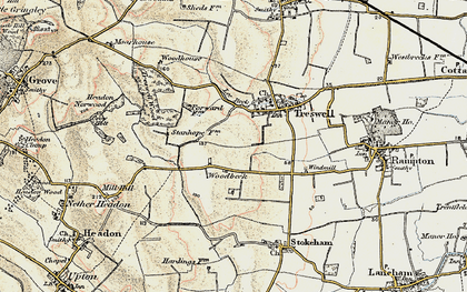 Old map of Lee Beck in 1902-1903
