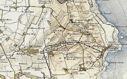 Old map of Woodbridge in 1901-1903