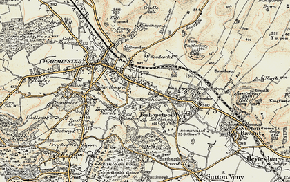 Old map of Woodcock in 1897-1899