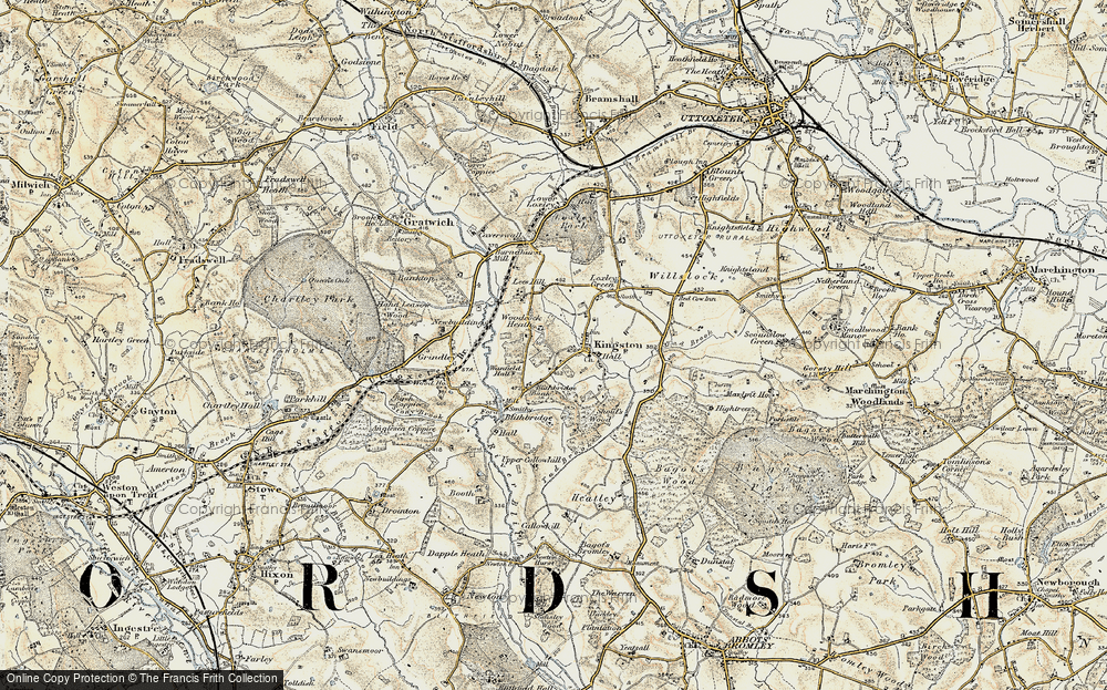 Old Map of Woodcock Heath, 1902 in 1902