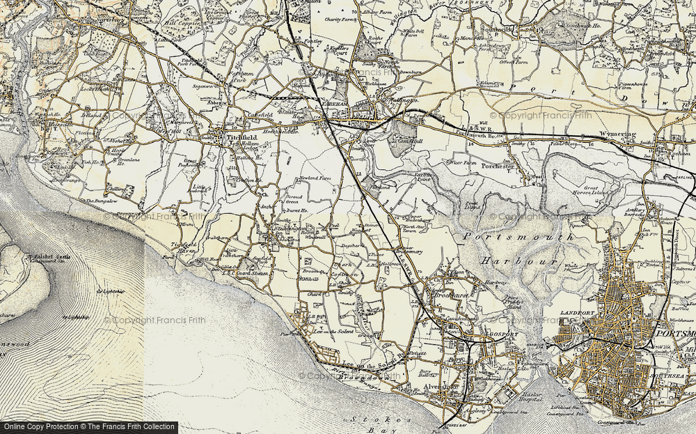 Old Map of Woodcot, 1897-1899 in 1897-1899