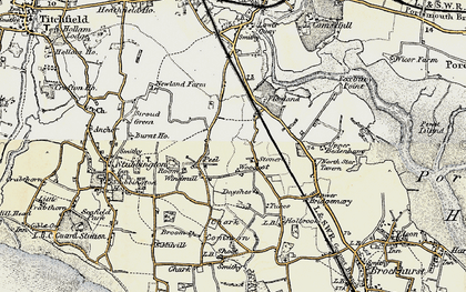 Old map of Woodcot in 1897-1899