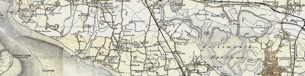 Old map of Woodcot in 1897-1899