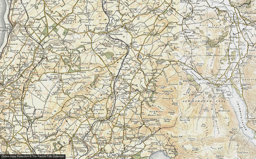 Old Map of Woodend, 1901-1904 in 1901-1904