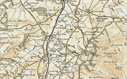 Old map of Woodend in 1901-1904