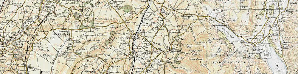 Old map of Woodend in 1901-1904