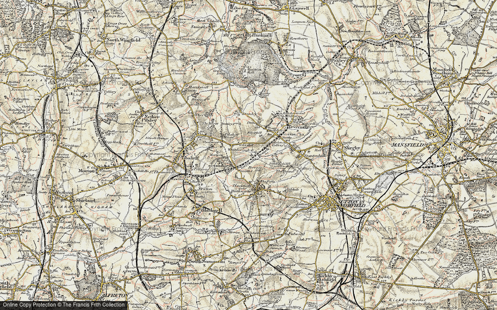Old Map of Woodend, 1902-1903 in 1902-1903