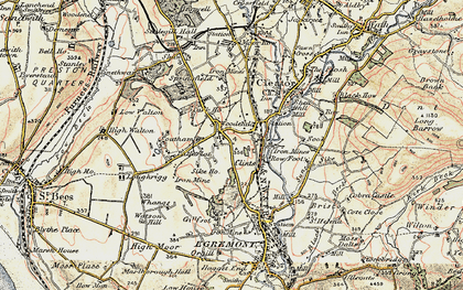 Old map of Woodend in 1903-1904