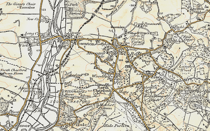 Old map of Woodfalls in 1897-1909