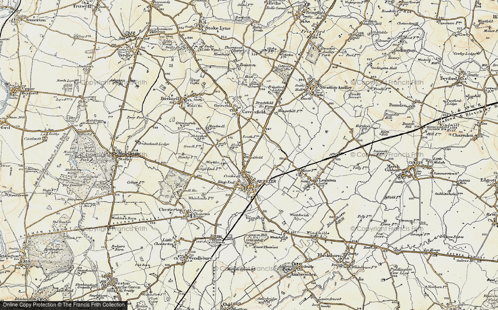 Old Map of Woodfield, 1898-1899 in 1898-1899