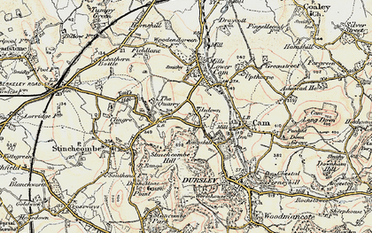 Old map of Woodfield in 1898-1900