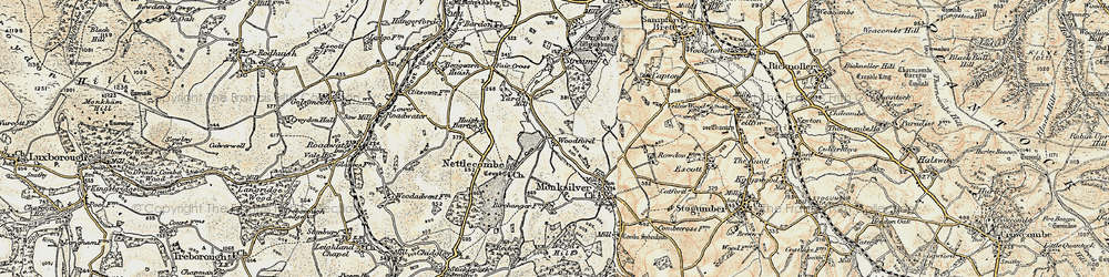 Old map of Woodford in 1898-1900