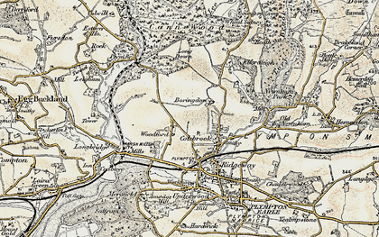Old map of Woodford in 1899-1900