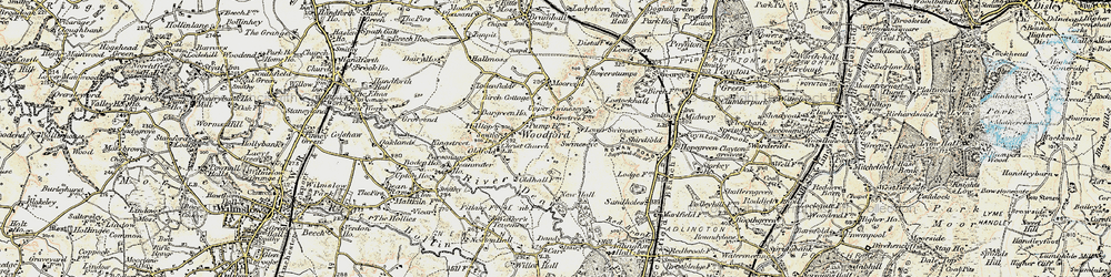 Old map of Lumb Fm in 1902-1903
