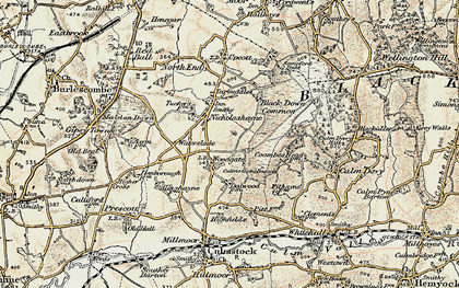 Old map of Woodgate in 1898-1900