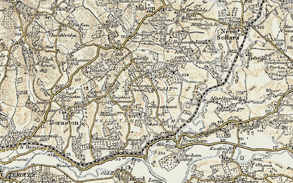 Old map of Woodgates Green in 1901-1902