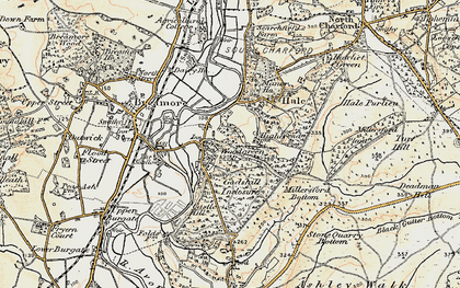 Old map of Woodgreen in 1897-1909