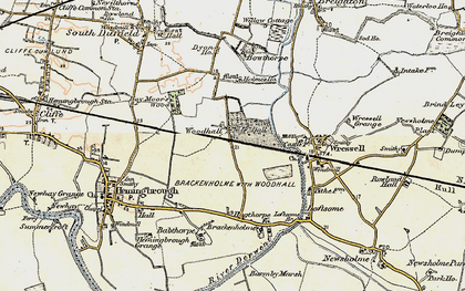 Old map of Woodhall in 1903