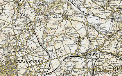 Old map of Woodhall Hills in 1903-1904
