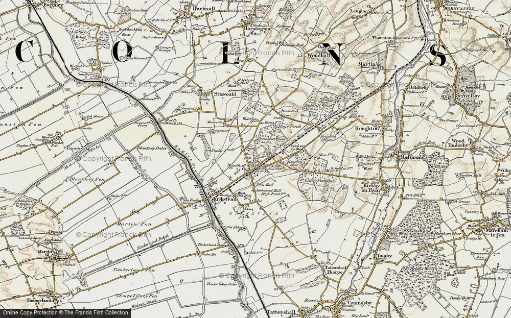 Old Map of Woodhall Spa, 1902-1903 in 1902-1903
