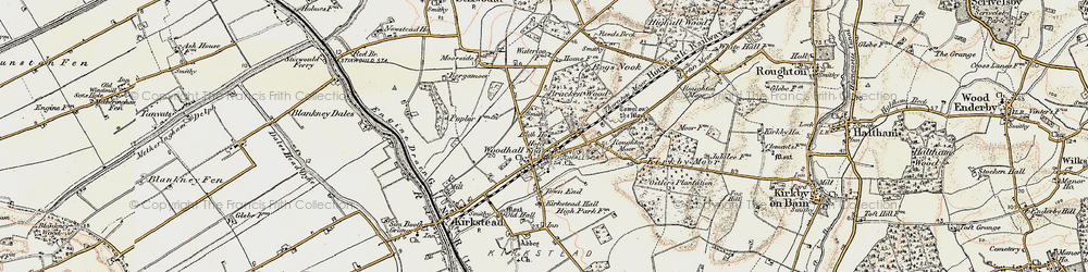 Old map of Woodhall Spa in 1902-1903
