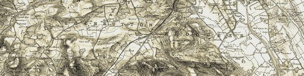 Old map of Lanecroft in 1901-1905