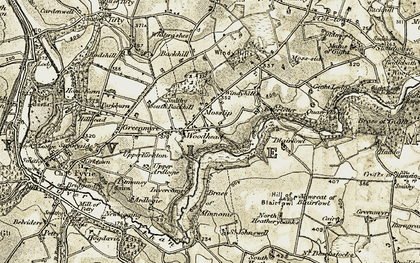 Old map of Woodhead in 1909-1910