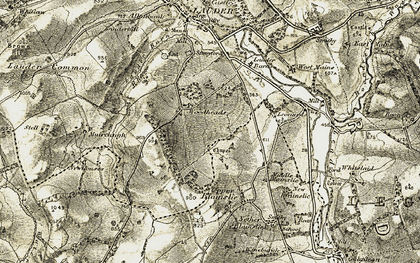 Old map of Woodheads Hill in 1901-1904