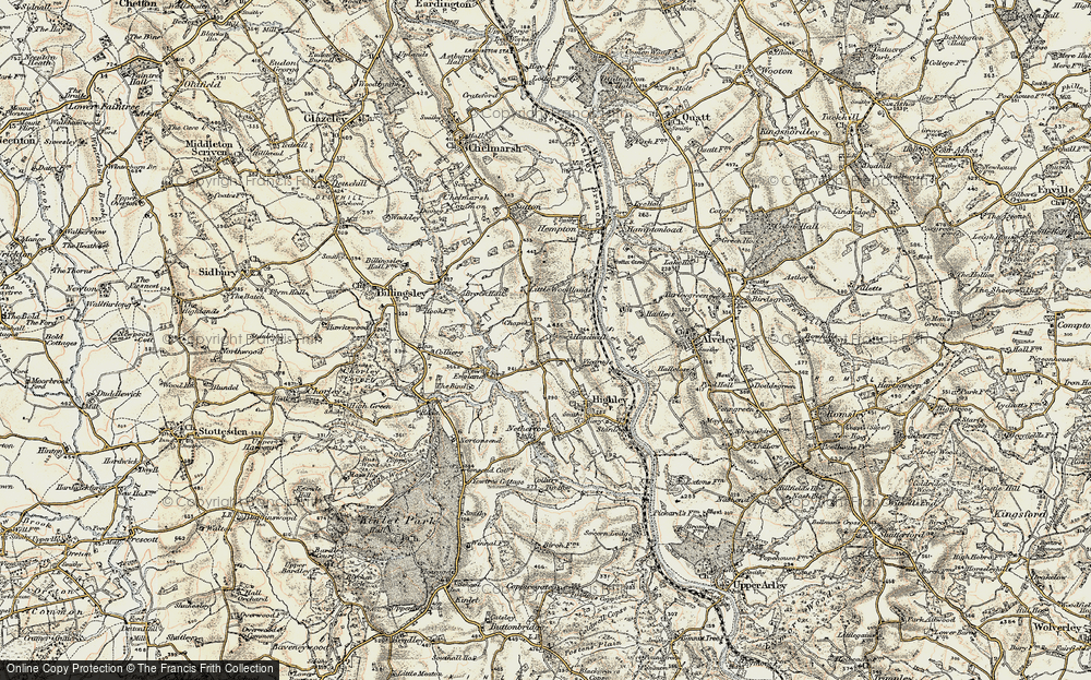 Old Map of Woodhill, 1901-1902 in 1901-1902