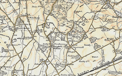 Old map of Woodhouse in 1897-1900